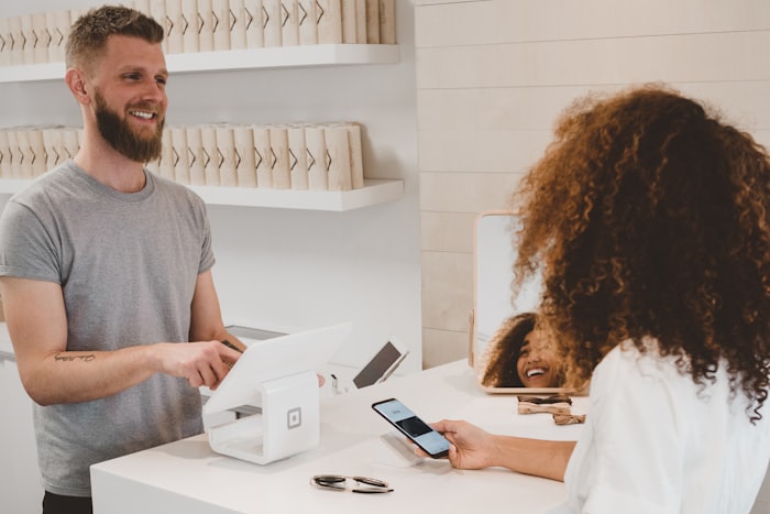 A traveler paying with PIX on a mobile banking app